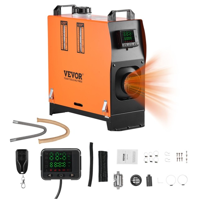 VEVOR Θερμαντήρας Αέρα Πετρελαίου 8 kW με Τηλεχειριστήριο ZCJRQDC12V8KQWKUC001V9