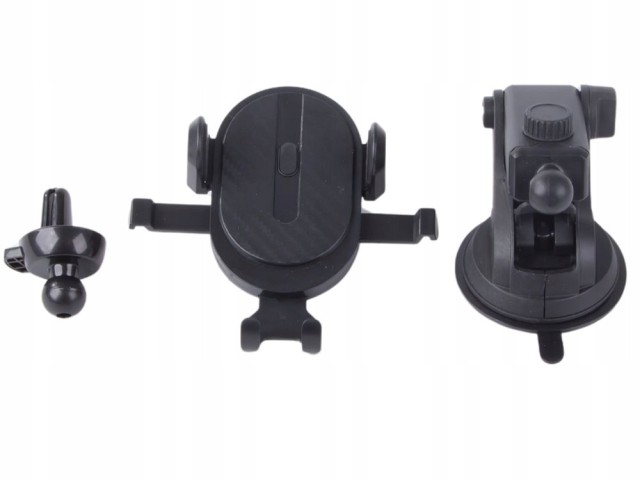 Verk Group Αντιολισθητική Βάση Κινητού για Αυτοκίνητο με Περιστρεφόμενο Βεντούζα και Στήριξη Αεραγωγού 5907451374979