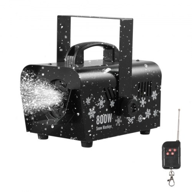 VEVOR Μηχανή Τεχνητού Χιονιού 1500W με Ασύρματο Χειριστήριο XHJXP1500WSCKVUH3001V2