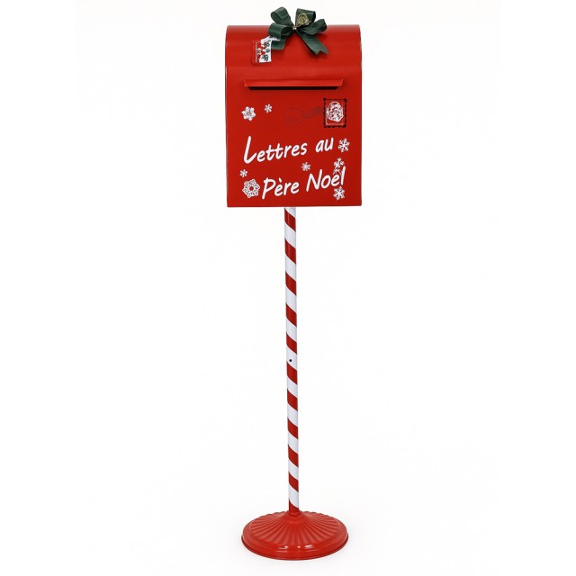 BAKAJI Γραμματοκιβώτιο Άγιου Βασίλη Κόκκινη Χριστουγεννιάτικη Διακόσμηση 30.5x114εκ 02001568