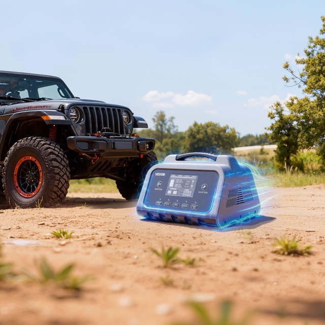 VEVOR Έξυπνος Φορτιστής Μπαταρίας, 25A, 6V/12V/24V, Συμβατός με Λιθίου LiFePO4 & Μολύβδου-Οξέος (Gel/AGM) TSLDQSCDQ25ANYGSW001V2