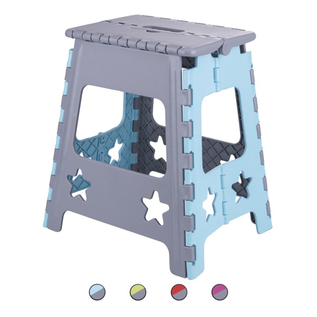 Galileo Πτυσσόμενο σκαμπό εξοικονόμησης χώρου με λαβή μεταφοράς Toto 5914758 Τυχαία Επιλογή Χρωμάτων