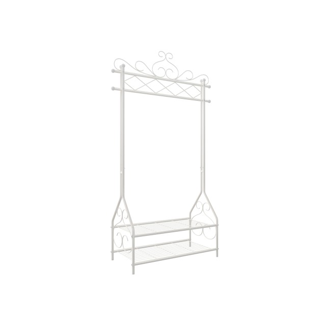 SONGMICS Μεταλλική Κρεμάστρα Ραφιέρα Vintage 92 x 41 x 173 cm, Κρεμ HSR07WV1 - 12 άτοκες δόσεις και 5?sh back