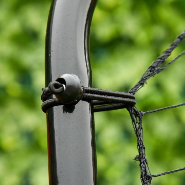 HOMCOM Πτυσσόμενο δίχτυ ποδοσφαίρου Rebounder με στόχο, ρυθμιζόμενο ύψος και γωνία, μέταλλο και PE, 123x73x178,5 cm, Μαύρο A90-253