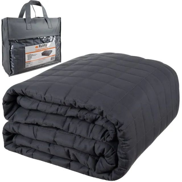 Ruhhy Βαριά Κουβέρτα 8 kg 150 x 200 cm Γκρι 28323