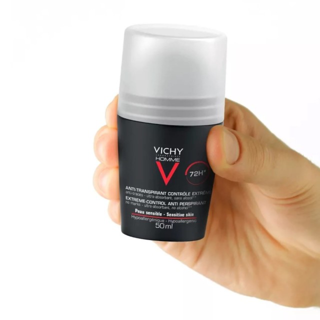 Vichy Ανδρικό Αποσμητικό Roll-On με Αντιιδρωτική Δράση 72 Ωρών 3337871320362