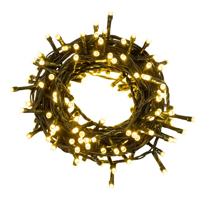 Kooper Νήμα 180 LED θερμό λευκό για εξωτερική χρήση 8 παιχνίδια φωτός Santas House by Kooper 5906379