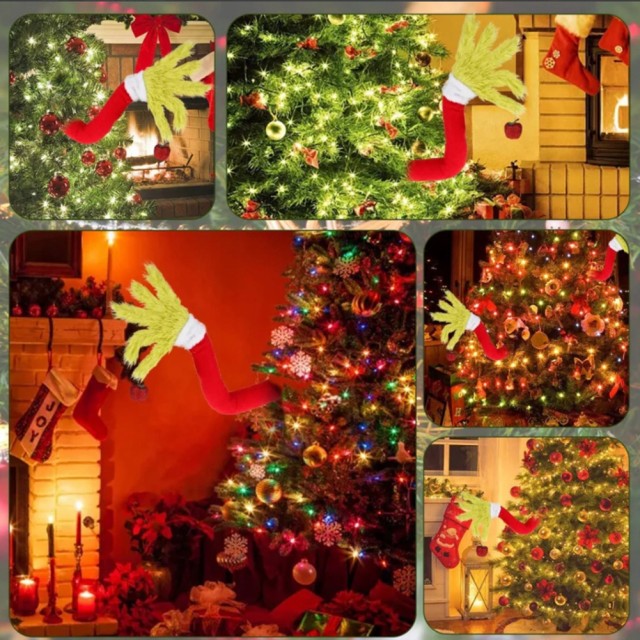 BAKAJI Χριστουγεννιάτικο Στολίδι Χέρι Πειραχτήρι Πράσινου Ξωτικού για Δέντρο 02842845