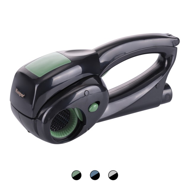 Kooper Ηλεκτρικός τρίφτης επαναφορτιζόμενος με 2 κυλίνδρους από ανοξείδωτο ατσάλι, λεπτού και χοντρού κόκκου, μαύρος Kooper 5913679 Τυχαία Επιλογή Χρωμάτων