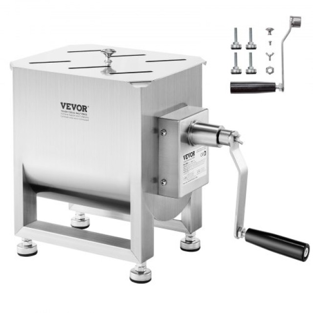 VEVOR Αναμεικτήρας Κρέατος 15L Ασημί για Λουκάνικα SYRLJBJBKQXKXAJIU001V0