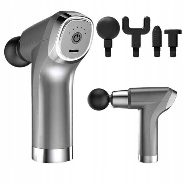 Verk Group Ισχυρό Πιστόλι Μασάζ με 4 Κεφαλές για Ανακούφιση 5907451369425