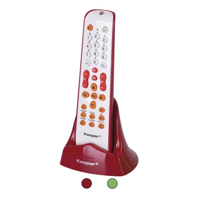 Kooper Τηλεχειριστήριο τηλεόρασης universal με βάση Kooper 2192801 Τυχαία Επιλογή Χρωμάτων
