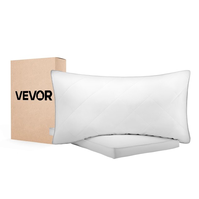 VEVOR Μαξιλάρι Ύπνου King Size 760 x 500 mm με 90% Φτερά Χήνας CZTYRQUEEN2PSQLSZ001V0