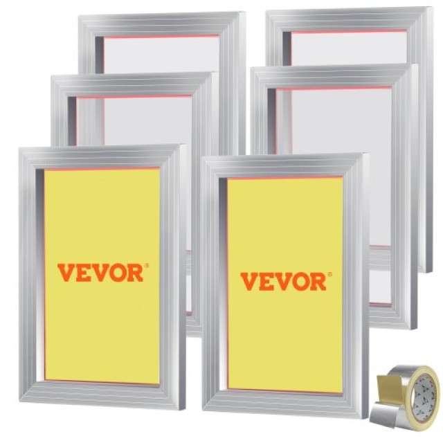 Σετ Μεταξοτυπίας VEVOR με Πλαίσιο 10x14in 110 Δίχτυ 6τμχ  SYKJD61101014X54UV0