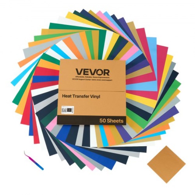 VEVOR Δέμα Βινυλίου Μεταφοράς Θερμότητας 50 Τμχ 304.8 x 304.8 χιλιοστά KZMPC12INCH1CX4TU001V0