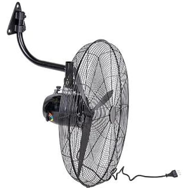 BAKAJI  Βιομηχανικός Ανεμιστήρας Τοίχου Ισχύς 200 W Διάμετρος 66 cm σε Μαύρο Ατσάλι  02841383