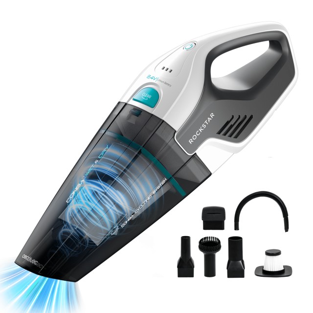 Cecotec Σκουπάκι Χειρός Conga Rockstar Hand 8,4 V X-Treme με Μπαταρία Ιόντων Λιθίου, για Στερεά και Υγρά, 500 ml CEC-A90-008373