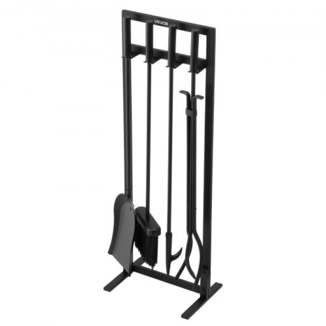 VEVOR Σετ Εργαλείων Τζακιού VEVOR, 5-σε-1, 28.98x7.09x9.84, Μεταλλική Κατασκευή από Σίδερο και Χάλυβα, Μαύρο BLGJTJ5JTFKGGFSK1001V0