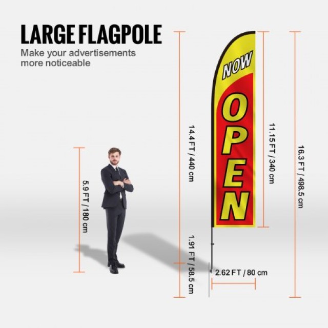 Σημαίες VEVOR για Επιχειρηματική Διαφήμιση Εξωτερικού Χώρου QGYMQGQWAOPPBHF1GV0