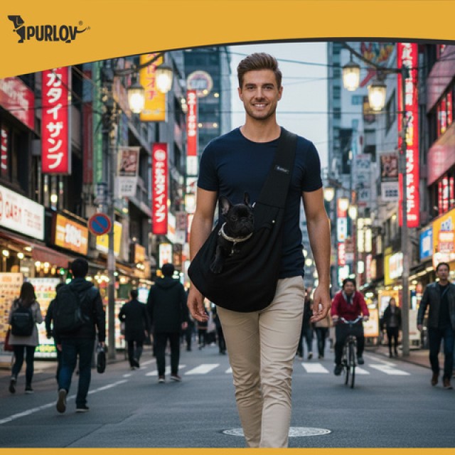 Purlov Τσάντα Μεταφοράς Κατοικιδίων με Ζώνη Ασφαλείας 26671