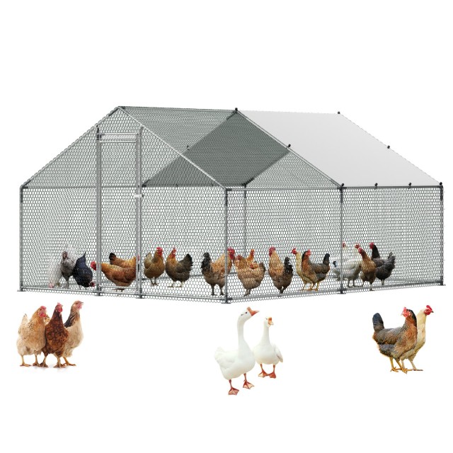 VEVOR Μεταλλικό Κοτέτσι με Στέγαστρο 3 x 4 x 2 m JSJS342MJDDMF1LS3002V0