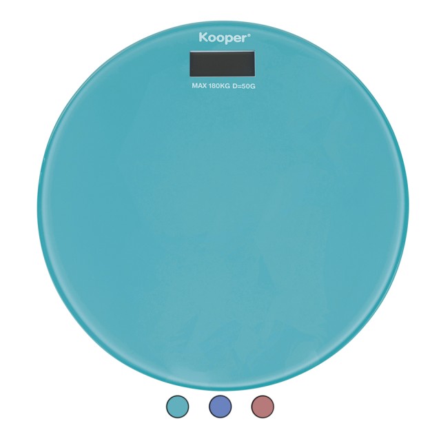 Kooper Ψηφιακή ζυγαριά μπάνιου από σκληρυμένο γυαλί Kooper 5900249 Τυχαία Επιλογή Χρωμάτων
