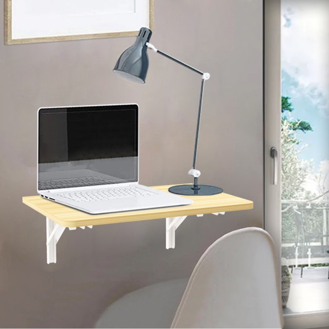 Shally Dogan  Πτυσσόμενο Τραπέζι Τοίχου Γραφείο Δρυς Εξοικονόμησης Χώρου 60x40cm  02841607