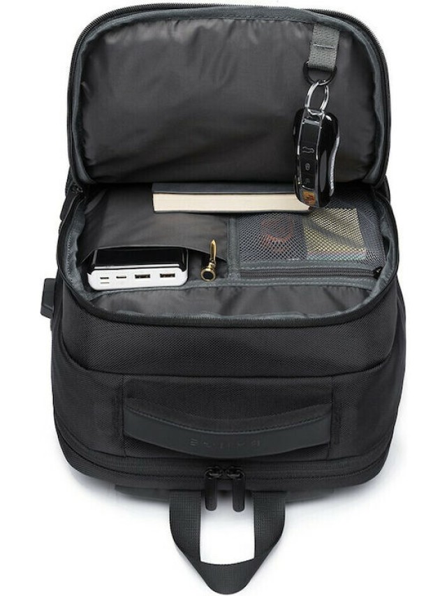 BANGE Αδιάβροχη Τσάντα Πλάτης Laptop 15.6 με Θύρα USB - Μαύρη 1921-Black