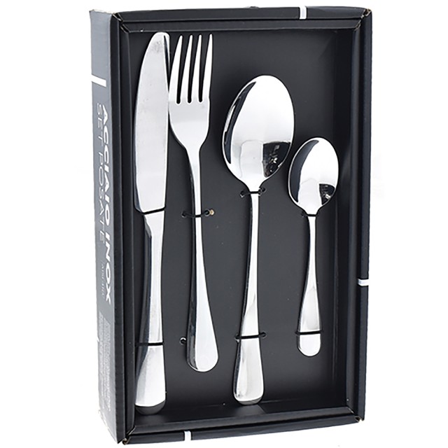 BAKAJI Σετ 24 Ασημένια Γυαλιστερά Μαχαιροπίρουνα για Χριστουγεννιάτικη Διακόσμηση Τραπεζιού και Κουζίνας 02841720