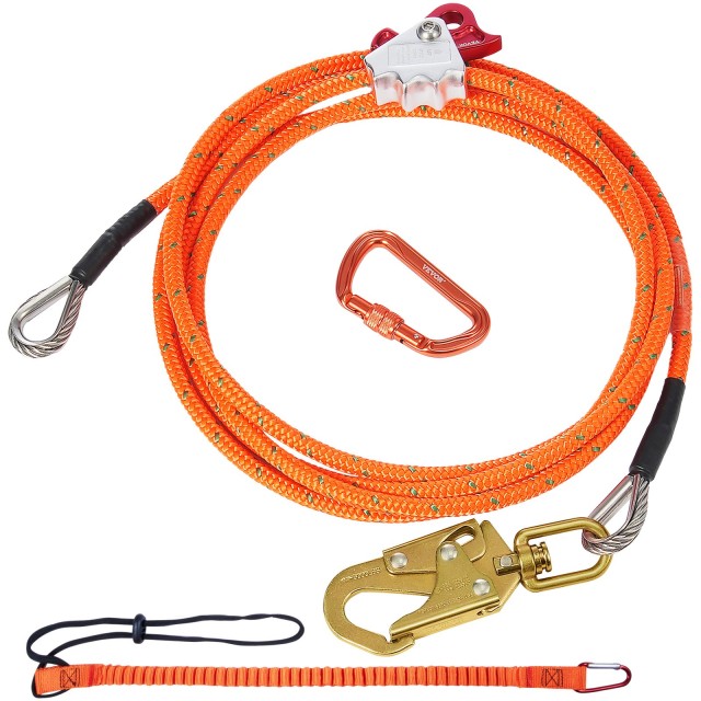 VEVOR Σύστημα Ασφαλίστρας με Ατσάλινο Πυρήνα 12.7mm, 16ft για Δενδροκόμους GSSTJJSGSS16HY1WRV0