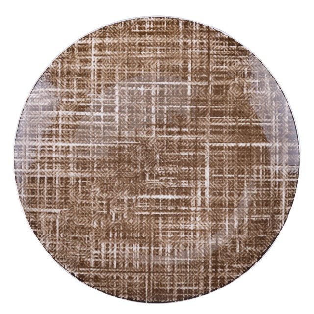 Villa DEste Σετ 6 τμχ  Πιάτο φρούτων από πορσελάνη με καφέ υφή 5921912