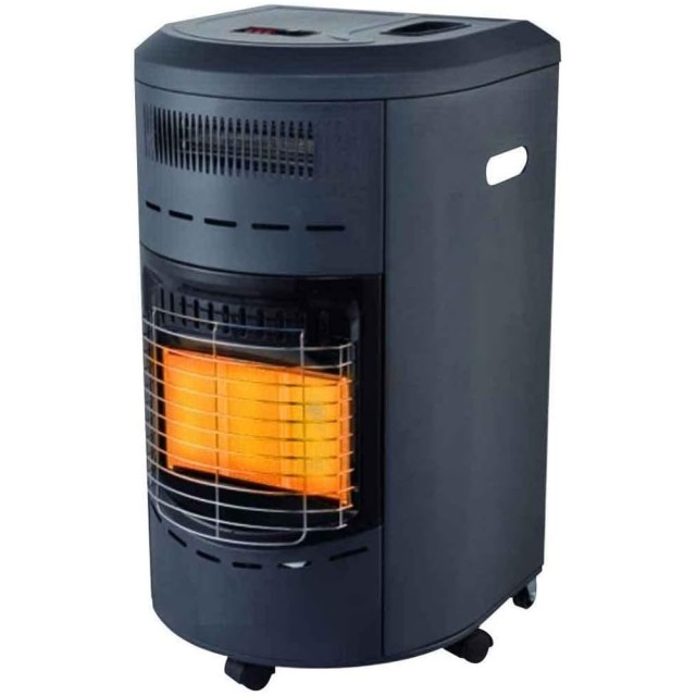 BAKAJI Μεταλλική Σόμπα Αερίου GPL 15Kg με Ρυθμιζόμενες 3 Ισχύς 4200W Μαύρο 02835596