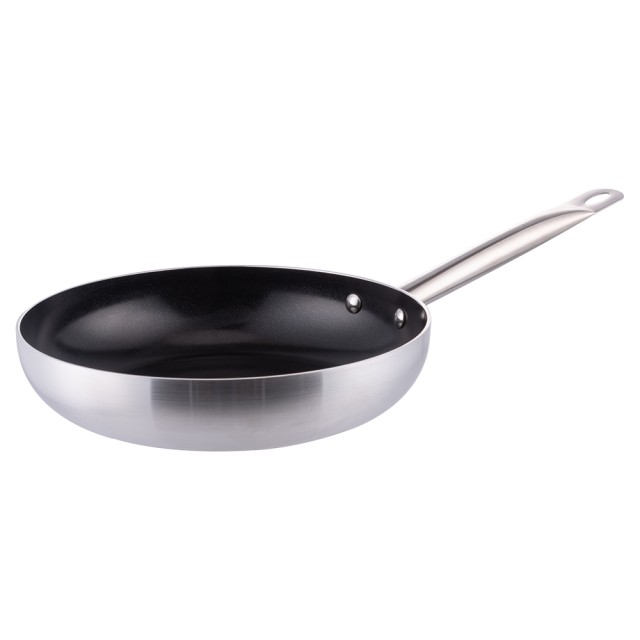 Galileo Τηγάνι 30 εκ. από κράμα αλουμινίου με κεραμική αντικολλητική εσωτερική επίστρωση και λαβή από ανοξείδωτο ατσάλι για χρήση σε επαγωγικές εστίες Gourmet SChef 5901849