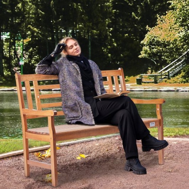 Ξύλινο Παγκάκι Κήπου VEVOR 48 για 318 kg - Εξωτερικού Χώρου GYZYMZ48YC00J47YNV0