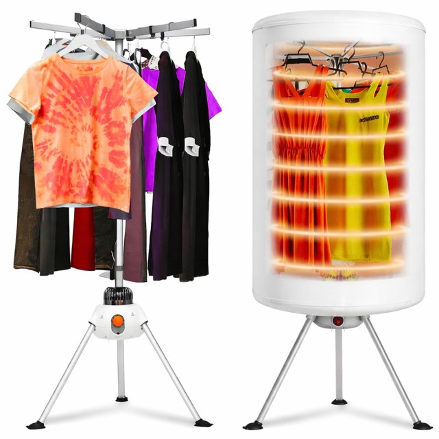 BAKAJI Κάθετος Ηλεκτρικός και Αθόρυβος Στεγνωτήρας Ρούχων 1000W – Ύψος 150 εκ. 02001703