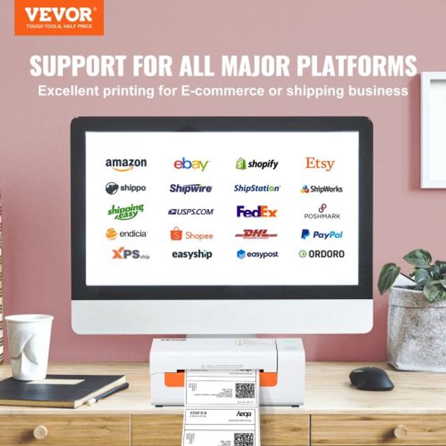 Εκτυπωτής Θερμικών Ετικετών VEVOR 4x6 για Windows/MacOS/Linux  YSBQDYJFTSYCBYHKSV2