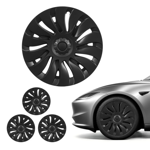 VEVOR Καλύμματα Ζαντών Tesla Model Y 2021-2024 19 Σετ 4 Τεμαχίων Μαύρα ZYLGGYGH4JTTN7Z35001V0