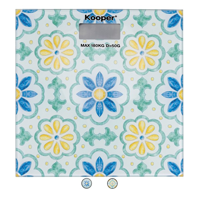 Kooper Ψηφιακή ζυγαριά μπάνιου από σκληρυμένο γυαλί Posillipo Kooper 5919918 Τυχαία Επιλογή Χρωμάτων