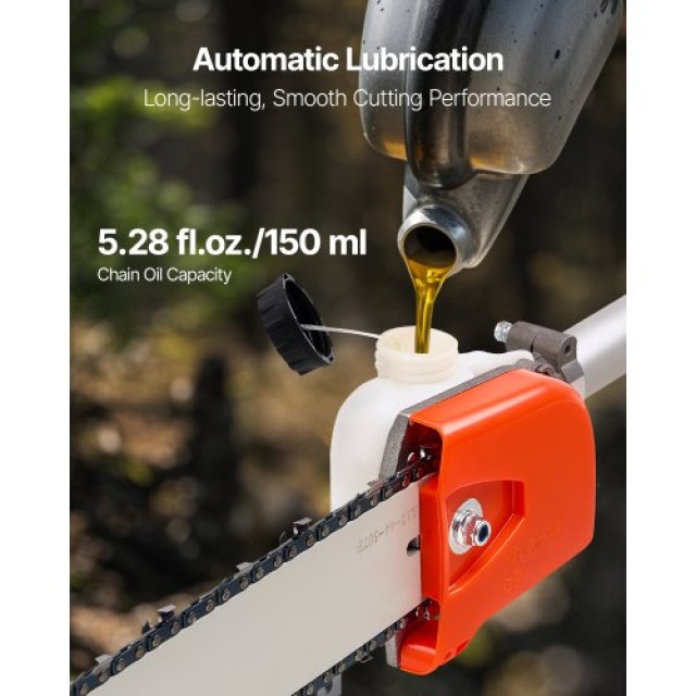 VEVOR Ασύρματο Κονταροπρίονο Βενζίνης 25CC 2-Χρόνου με 12in Λάμα Κοπής ECCYJCS12INCAT18E002V0