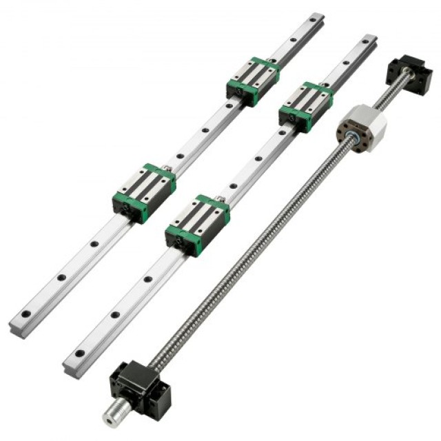 VEVOR Οδηγός Γραμμικής Κίνησης HGR20 1700mm με RM1605 1700mm και Κιτ BF12/BK12 για CNC Router/Τόρνους/Φρέζες ZXDGTZHGR20-17001V0