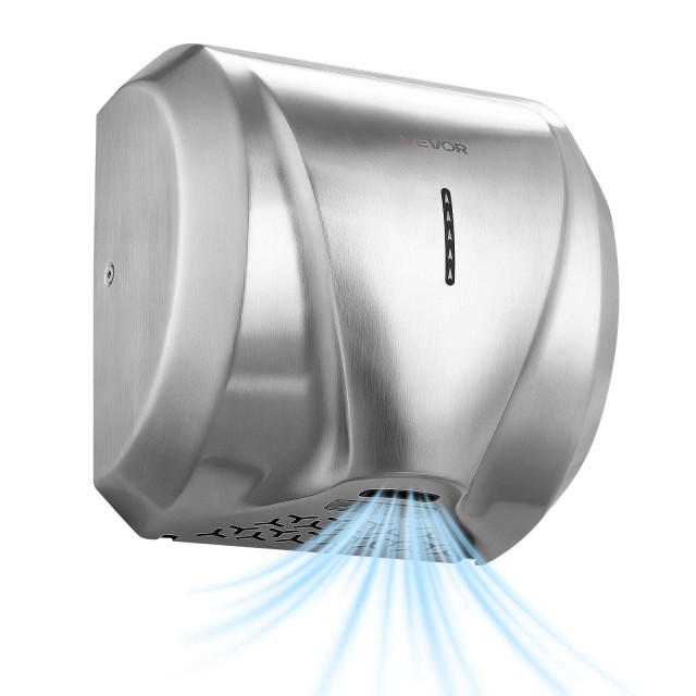 VEVOR Αυτόματο Στεγνωτήριο Χεριών 1800W με HEPA Φίλτρο, Επιτοίχιο, Ανοξείδωτο Inox BGSGSJBXGLSZR6D67001V2