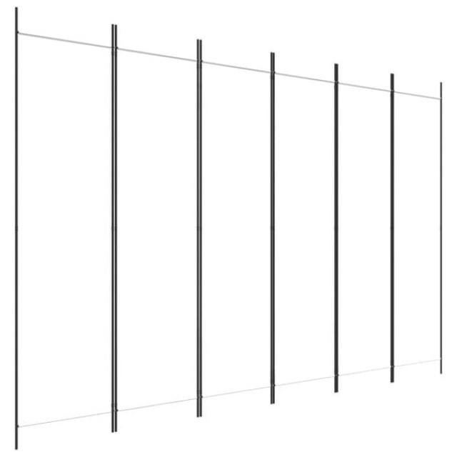 vidaXL Διαχωριστικό Δωματίου με 6 Πάνελ Λευκό 300 x 200 εκ. από Ύφασμα 350190