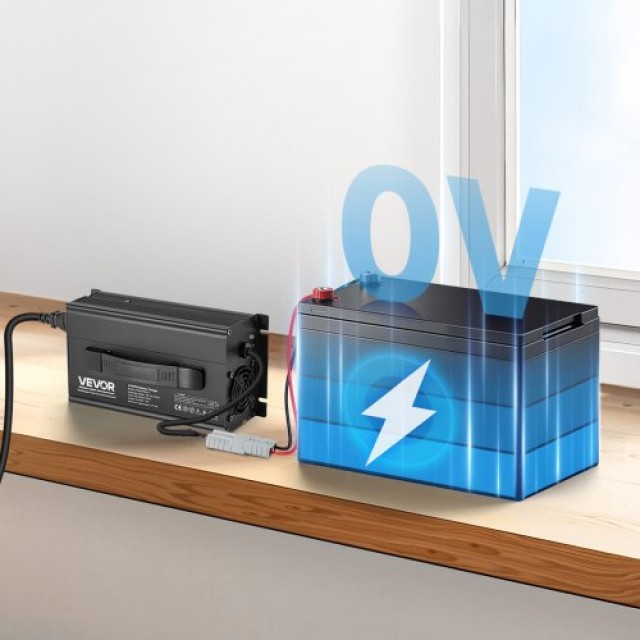 VEVOR Φορτιστής Μπαταρίας Λιθίου 43.8V AC-DC LiFePO4 για RV FCCDQ36V18A0H25XP001V2