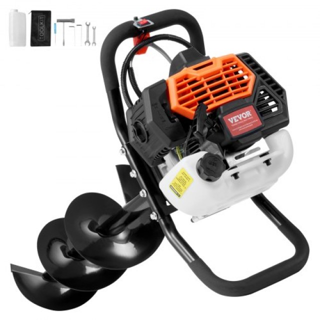 VEVOR  Βενζινοκίνητο Τρυπάνι 43CC 1250W με 8 για Φάρμα Κήπο RYLXZ8YC1G43ZVQV7V0