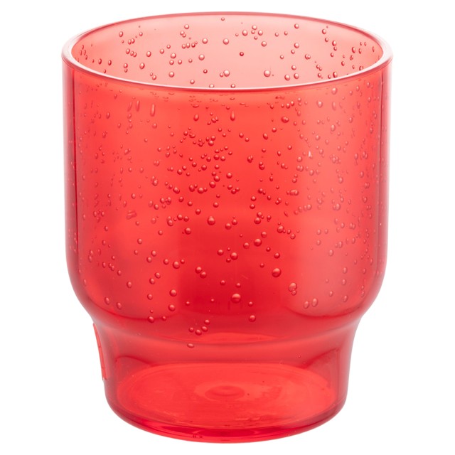 Villa DEste  Σετ 6τμχ 325 ml με φυσαλίδες κόκκινο από πλαστικό MS Love Affair Unico 5922528