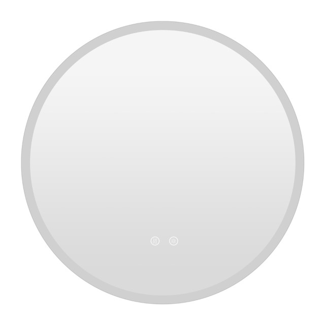 Costway Στρογγυλός Καθρέφτης με 3 Χρωματισμούς Φωτισμού & Ρυθμιζόμενη Φωτεινότητα & Αντιθαμβωτική Λειτουργία Ø60 cm BA8423