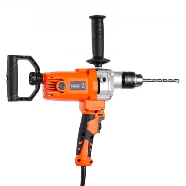 VEVOR Ηλεκτρικό Αναδευτήρας Δράπανο 1200W 0-750RPM με Καλώδιο για Μείξη Υλικών FJZJBJAC1200E38E3001V2