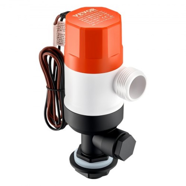 VEVOR Αντλία Ζωντανού Δολώματος Σκάφους 12V 500 GPH με 2 Εισόδους CYHSB500GPHZPKUIQV9