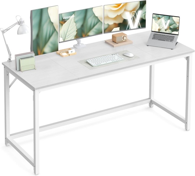 VASAGLE Γραφείο Υπολογιστή 160 x 60 x 76 εκ. Maple White / Pearl White LWD121WF01V1