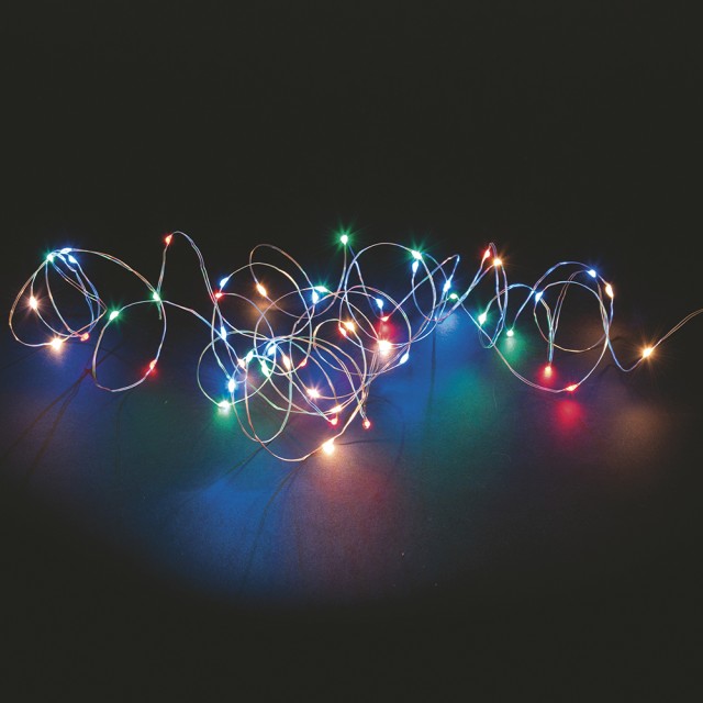 Kooper Filo 300 Πολύχρωμα MicroLED για Εξωτερική Χρήση 30 μ. με 8 Προγράμματα Φωτισμού Santas House 5921282